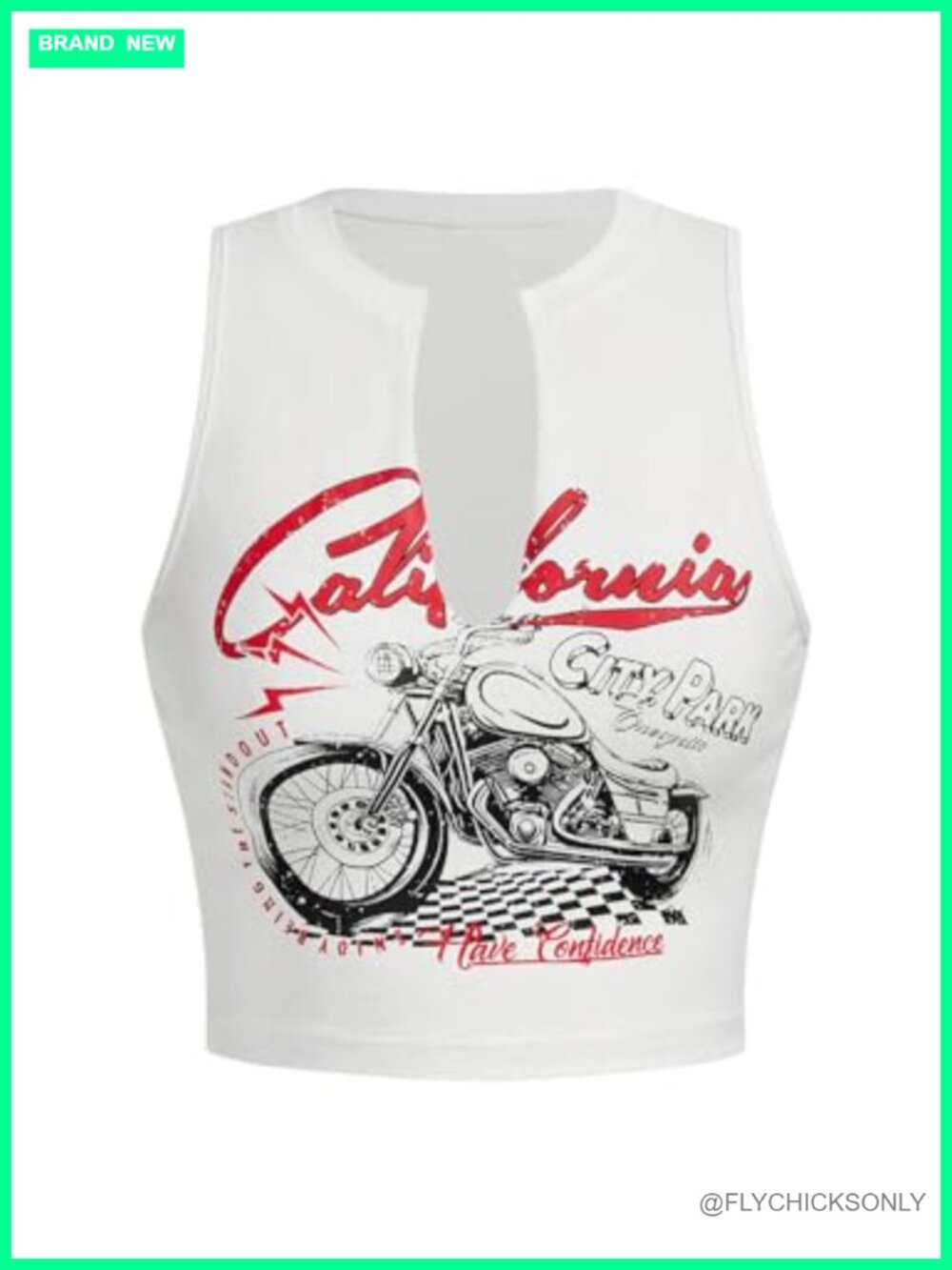 Women's Letter Graphic Tank Top Crop Slim Fit Sleeveless Summer